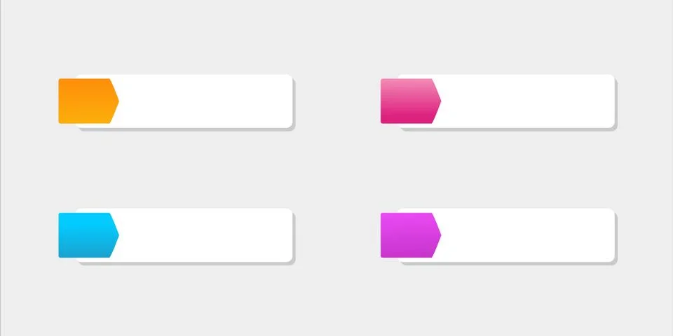 Modern Design button Template. Stock Illustration