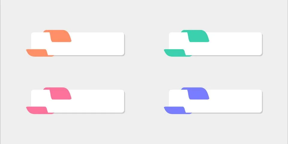 Modern Design button Template. Stock Illustration