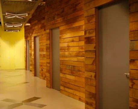 Modern design corridor Stock Photos