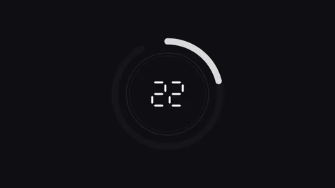 Modern design element featuring a digital timer countdown for creative prof.. Stock Footage 321731045