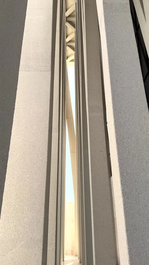 Modern design emphasizes geometric purity through straight lines and sharp Vídeos de archivo 284505289