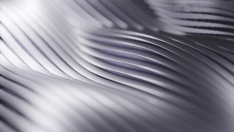 Modern design features sleek silver waves created with high-quality material Stock Footage 321955419