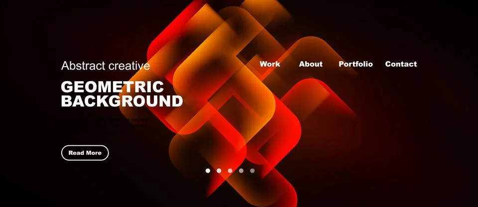 Modern design features vibrant overlapping shapes. Dark background highlights イラスト素材