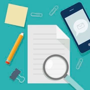 Modern design flat vector office things and equipment. - Illustration Stock Illustration