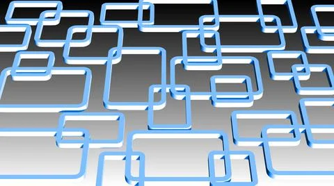 Modern design of graphic elements - blue rectangle frames in ornament structure Stock Illustration