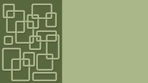 Modern design of graphic elements in olive color - ornament rectangle frames Stock Illustration