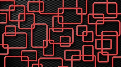 Modern design of graphic elements - red rectangle frames in ornament structure Stock Illustration