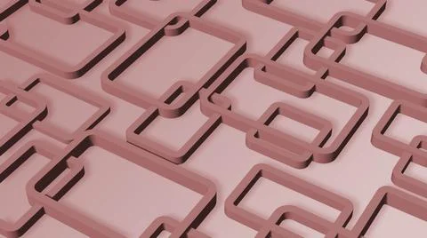 Modern design of graphic elements in rose color - ornament rectangle frames Stock Illustration