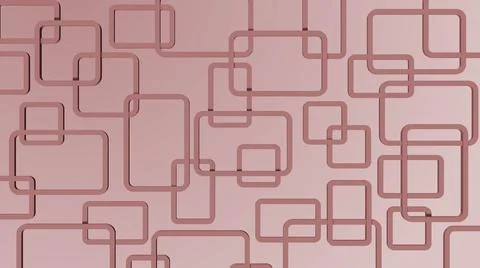 Modern design of graphic elements in rose color - ornament rectangle frames Stock Illustration