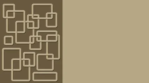 Modern design of graphic elements in sand color - ornament rectangle frames Stock Illustration