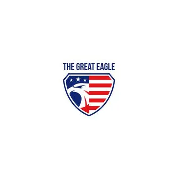 Modern design The Great Eagle strong logo design Stock Illustration
