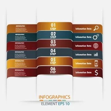 Modern design infographic label element. Stock Illustration