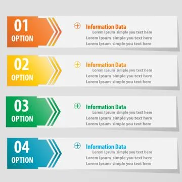 Modern design infographic label element. Stock Illustration