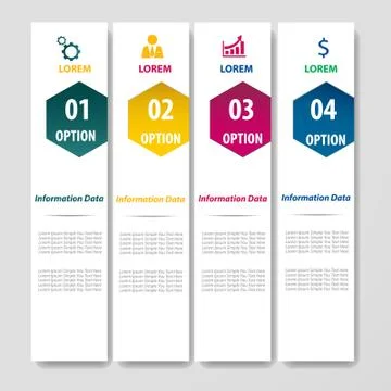 Modern design infographic label element. Stock Illustration