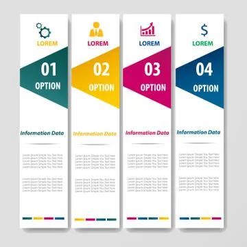 Modern design infographic label element. Illustrazione stock