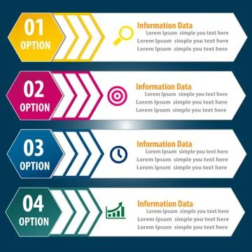Modern design infographic label element. Stock Illustration
