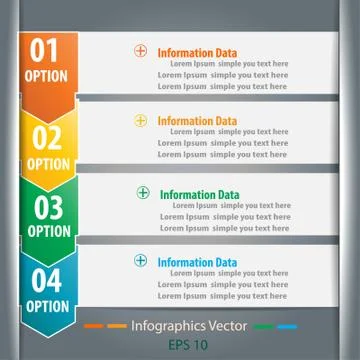 Modern design infographic label element. Stock Illustration