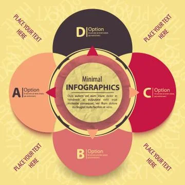 Modern design infographic template. Illustrazione stock