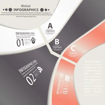 Modern design infographic template. Stock Illustration