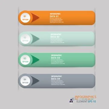 Modern design infographic vector Stock Illustration