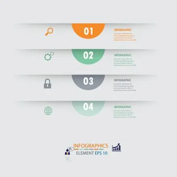 Modern design infographic vector Stock Illustration