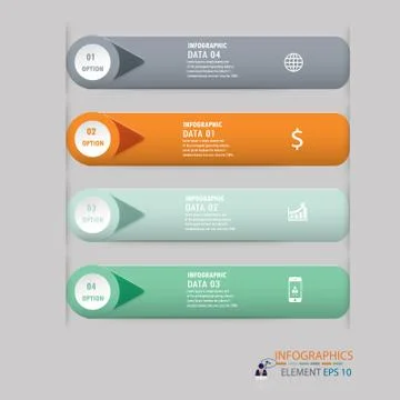 Modern design infographic vector Stock Illustration