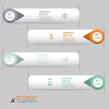 Modern design infographic vector Stock Illustration