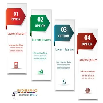 Modern design infographic vector Stock Illustration