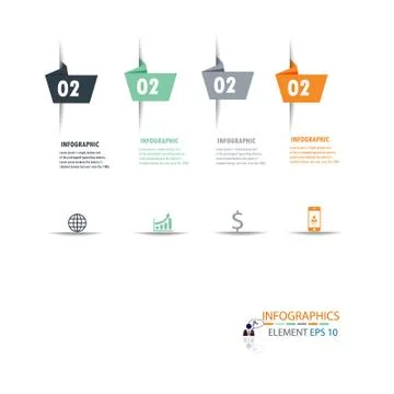 Modern design infographic vector Stock Illustration