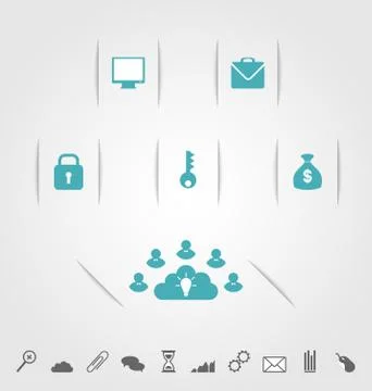 Modern design infographics element template Stock Illustration