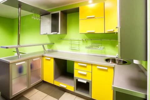 Modern design kitchen Stock Photos