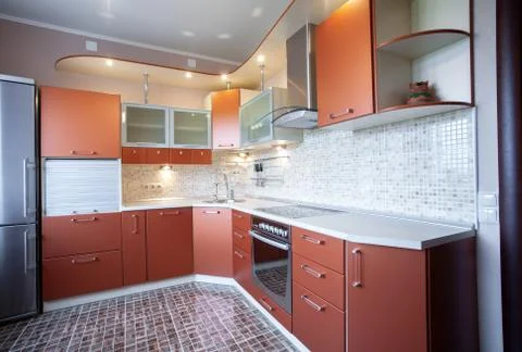 Modern design kitchen Stock Photos