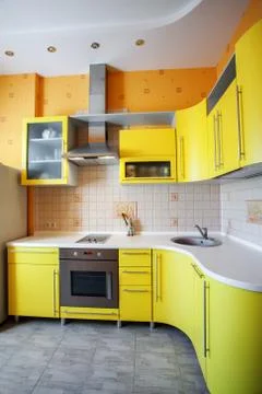 Modern design kitchen Stock Photos