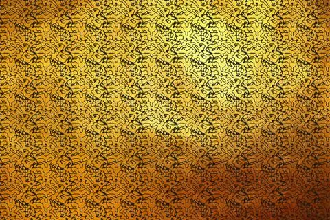 Modern design pattern on gold background. Creative abstract. Design element. Stock Illustration