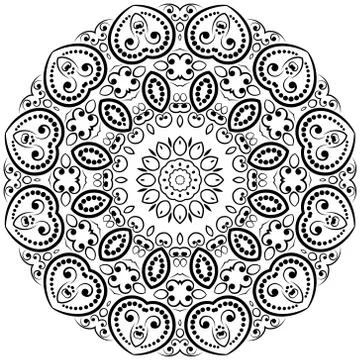 Modern design round texture. Stock Illustration