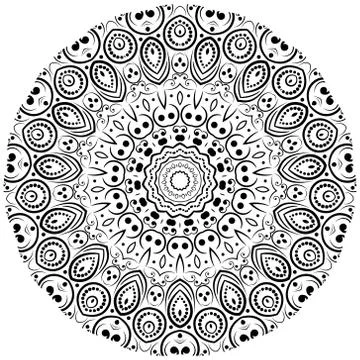 Modern design round texture. Stock Illustration