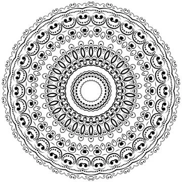 Modern design round texture. Stock Illustration