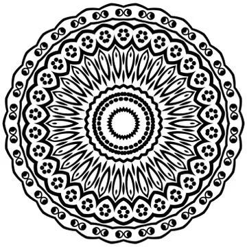 Modern design round texture. Stock Illustration