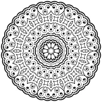 Modern design round texture. Stock Illustration