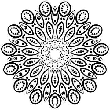 Modern design round texture. Stock Illustration