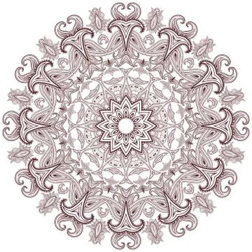 Modern design round texture. Stock Illustration