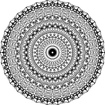 Modern design round texture. Stock Illustration