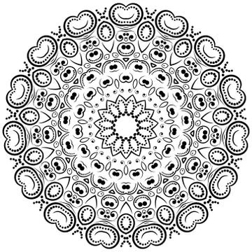 Modern design round texture. Stock Illustration