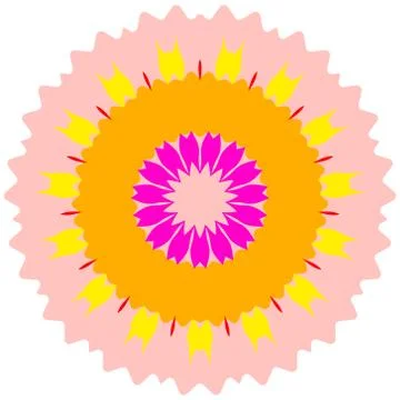 Modern design round texture. Stock Illustration