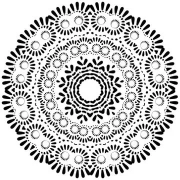 Modern design round texture. Stock Illustration