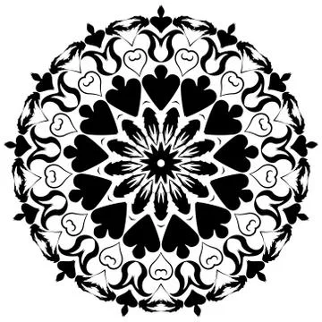 Modern design round texture. Stock Illustration