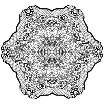 Modern design round texture. Stock Illustration