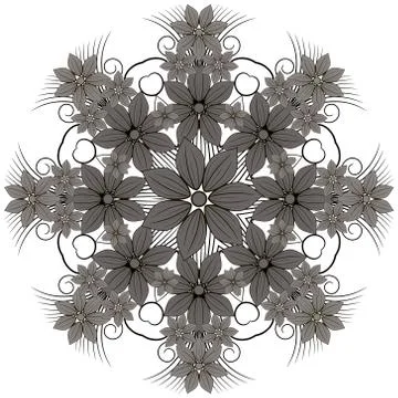 Modern design round texture. Stock Illustration