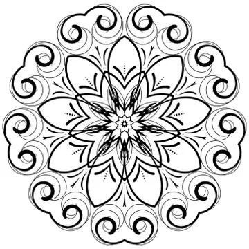 Modern design round texture. Stock Illustration