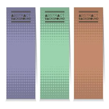 Modern Design Set Of Three Abstract Vertical Banners Vector Illustration Stock-Illustration